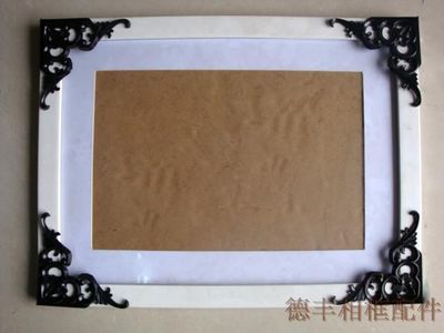 角花 塑料角花 金色喷漆角花 相框角花100个 *